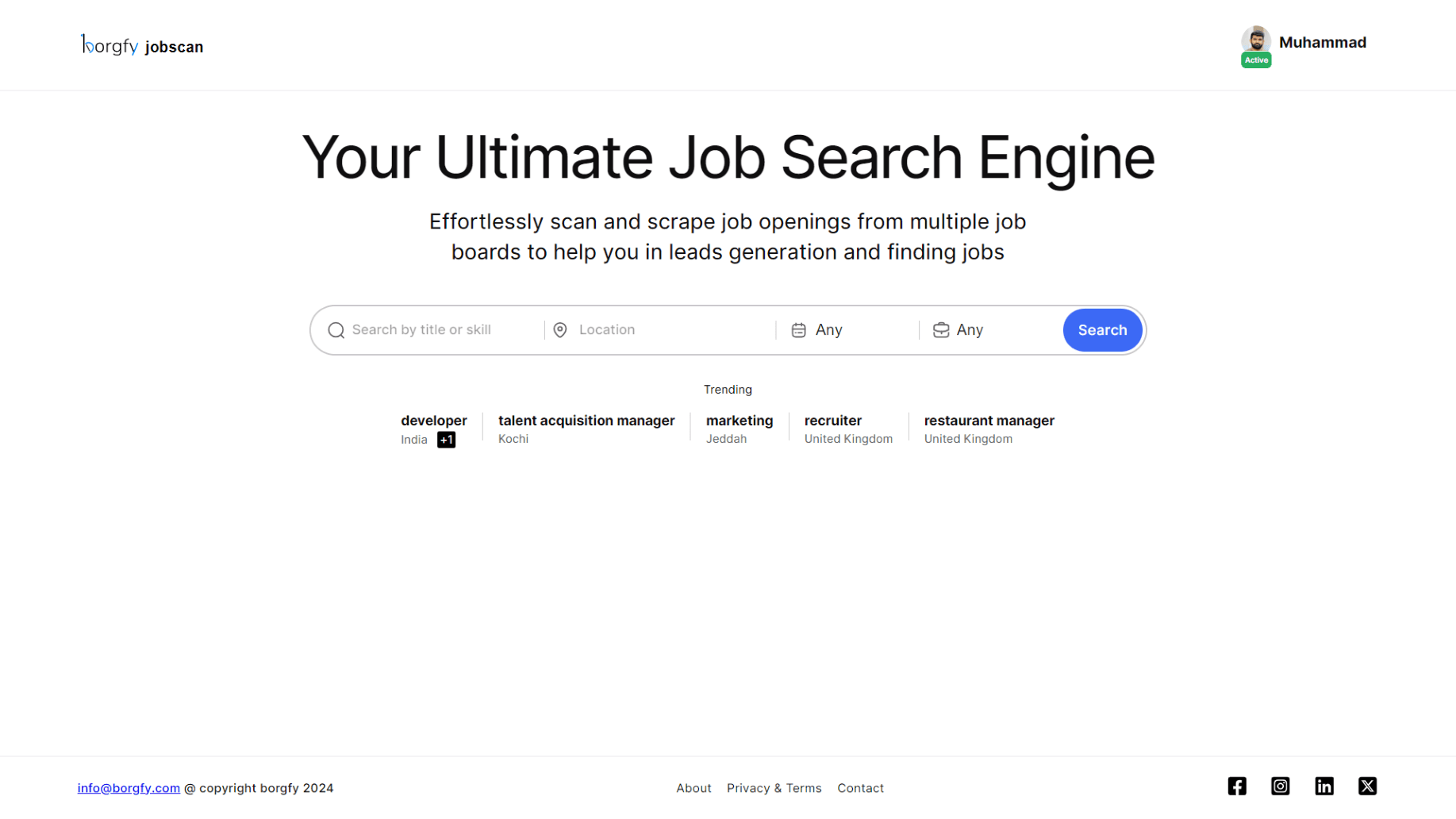 Job Search Engine (Jobscan) cover