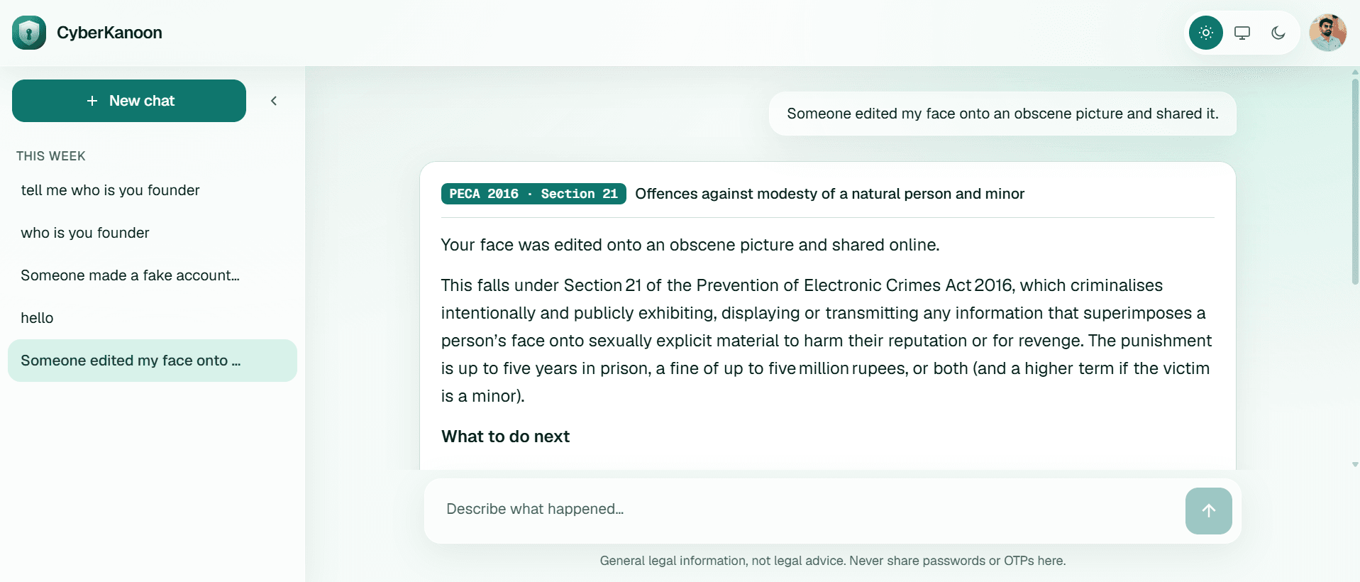 CyberKanoon — Pakistani Cybercrime Law Assistant cover